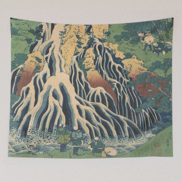 Item preview, Kirifuri Waterfall at Kurokami Mountain In Simotsuke - Hokusai Tour of Waterfalls   designed and sold by molamode.