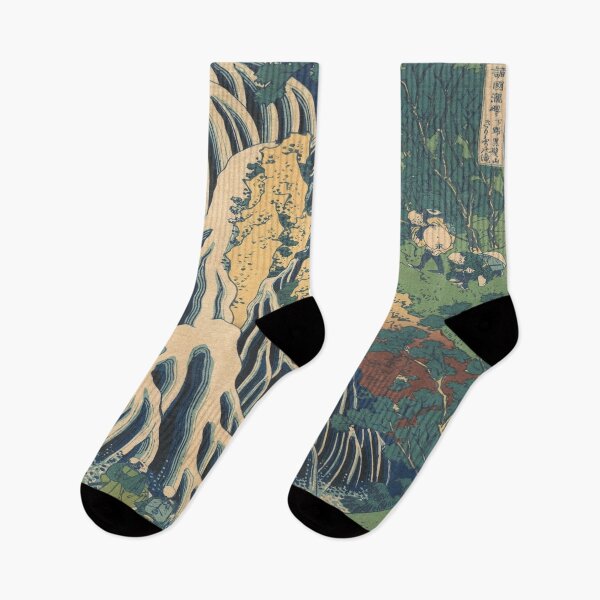 Item preview, Kirifuri Waterfall at Kurokami Mountain In Simotsuke - Hokusai Tour of Waterfalls   designed and sold by molamode.