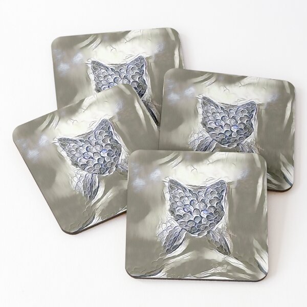 Item preview, Ninja cat hiding in silver designed and sold by blackhalt.