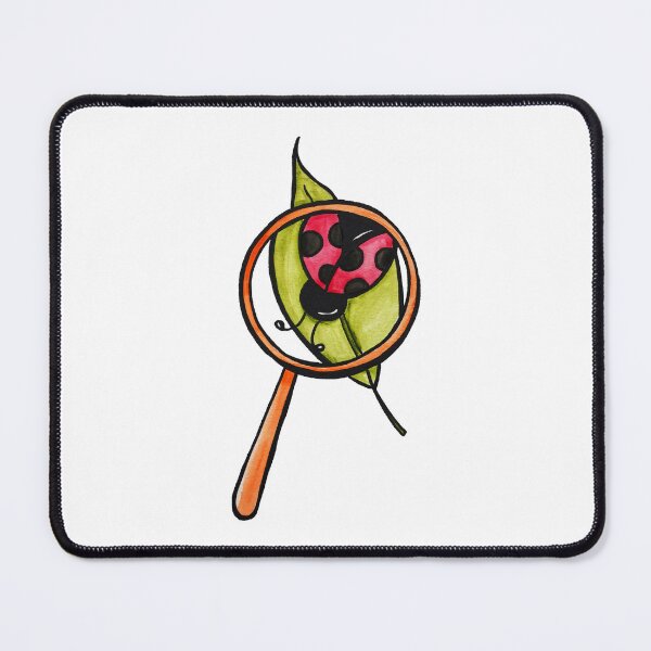 Item preview, Ladybug with Magnifying Glass Watercolor designed and sold by kmstudio.