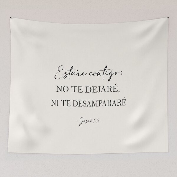 Item preview, Josué 1:5, Spanish Bible Verse designed and sold by Aryam Quotes.