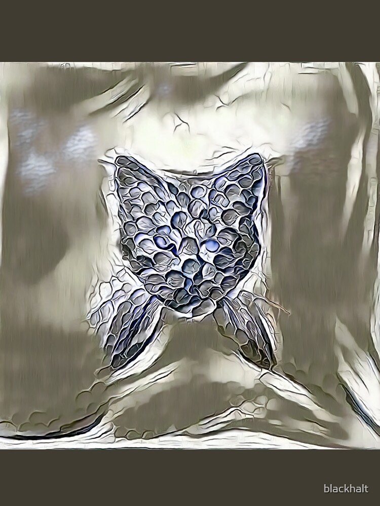 Ninja cat hiding in silver by blackhalt