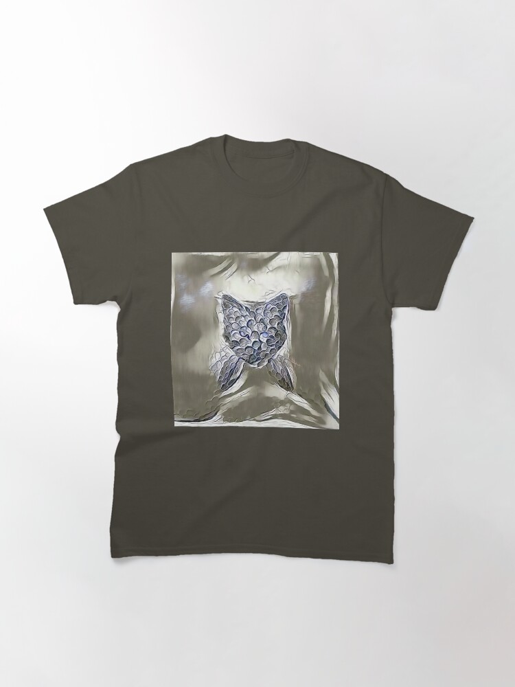 Alternate view of Ninja cat hiding in silver Classic T-Shirt