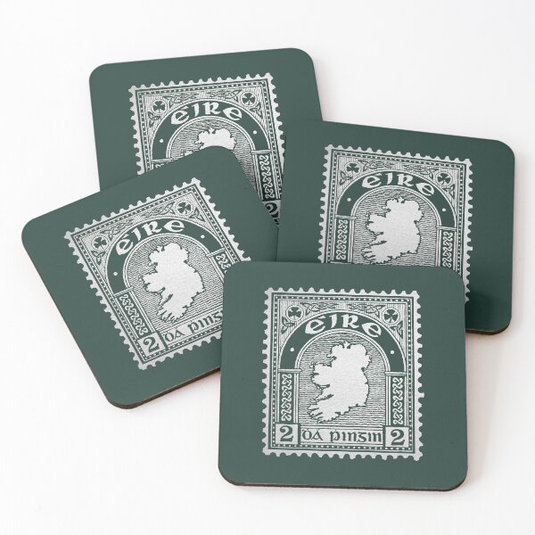 Item preview, Sello postal irlandés vintage Eire Dhá Phingin 2p designed and sold by gobantsaoir.