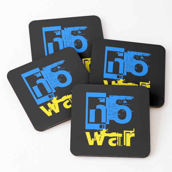 Item preview, No war Ukrainian flag designed and sold by BeRudeShop.