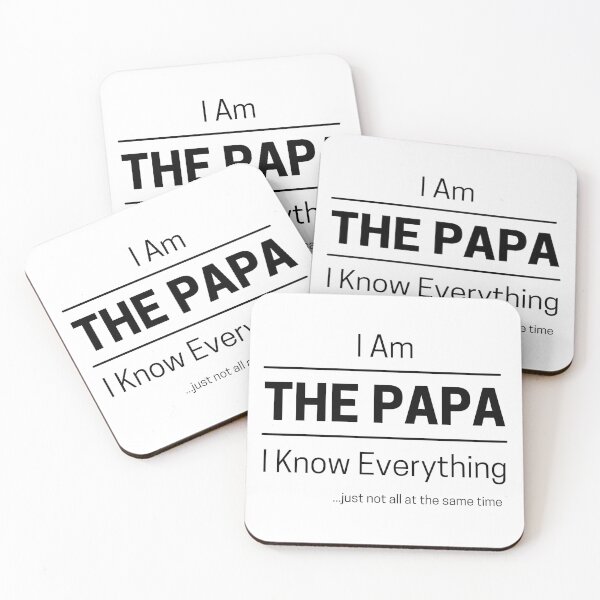 Item preview, Funny Dad Knows Everything Quote Saying, I Am The Papa, I Know Everything, Walking Encyclopedia, Trivia God, Black Text designed and sold by hjsmith.