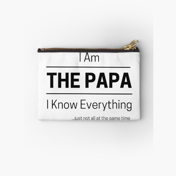 Item preview, Funny Dad Knows Everything Quote Saying, I Am The Papa, I Know Everything, Walking Encyclopedia, Trivia God, Black Text designed and sold by hjsmith.