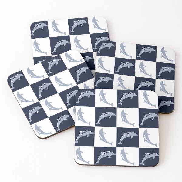 Item preview, Dolphin check pattern  designed and sold by TipTopTapo.