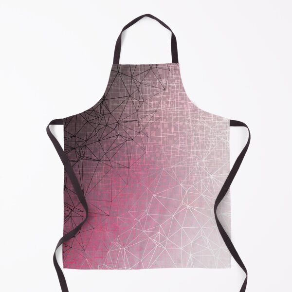Item preview, fractal geometric line pattern abstract art in pink designed and sold by Mrvell.