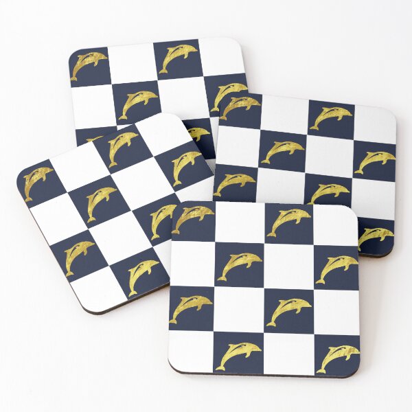 Item preview, Dolphin check pattern  designed and sold by TipTopTapo.