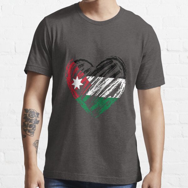"Jordanian Flag Heart In Hand Drawing For Jordanians And Hashemite