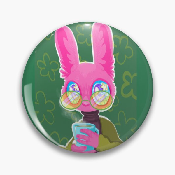 Artikelvorschau, Rosa Hase mit Tee entworfen und verkauft von CoyoteMoss2.