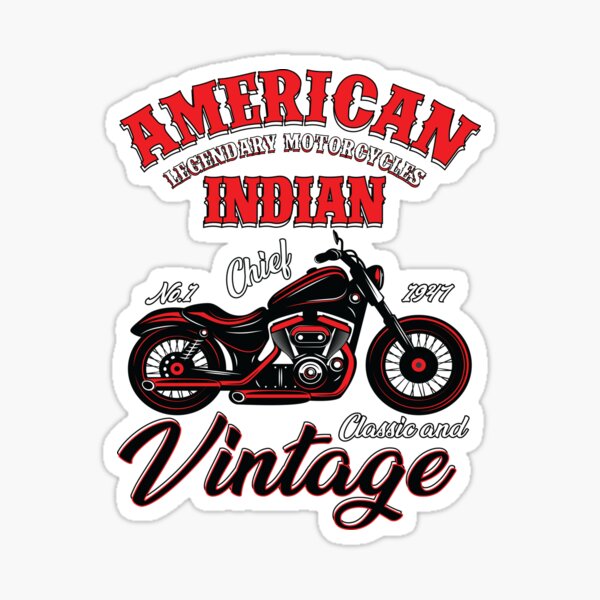 America's Pioneer Vintage Style DECAL Details about   Set of 4 Indian Motorcycle Vinyl STICKER 