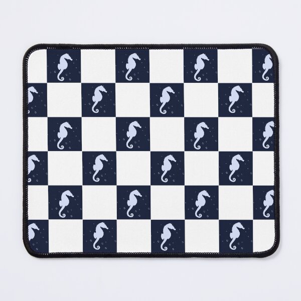 Item preview, Seahorse check pattern  designed and sold by TipTopTapo.