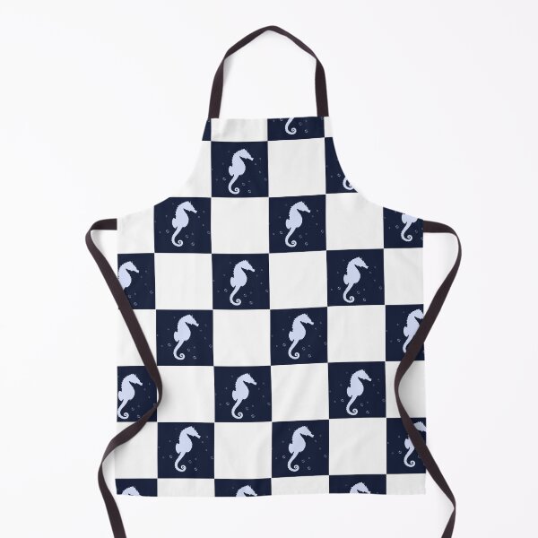 Item preview, Seahorse check pattern  designed and sold by TipTopTapo.