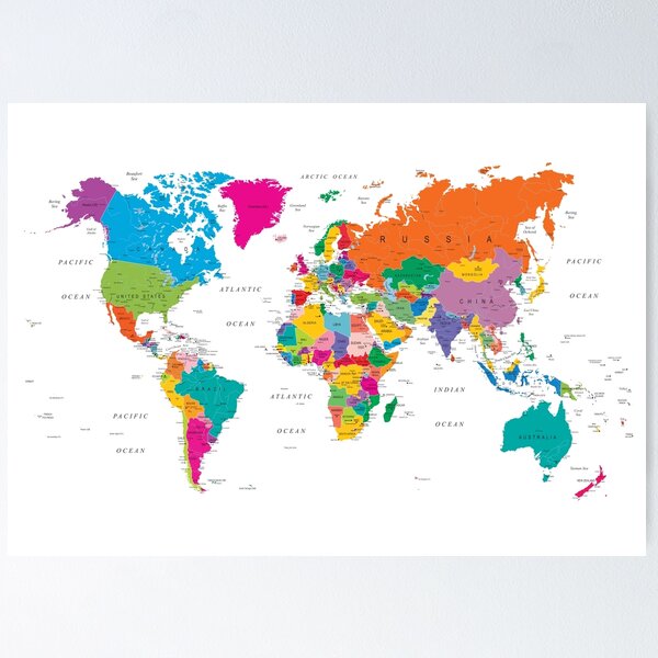 Comprar Poster Mapa del Mundo Vintage [Envío 24h]