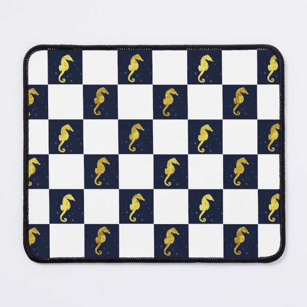 Item preview, Seahorse check pattern  designed and sold by TipTopTapo.