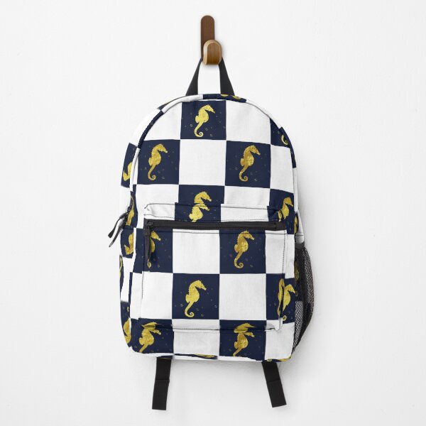Item preview, Seahorse check pattern designed and sold by TipTopTapo.