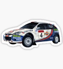 colin mcrae - ford focus wrc Sticker