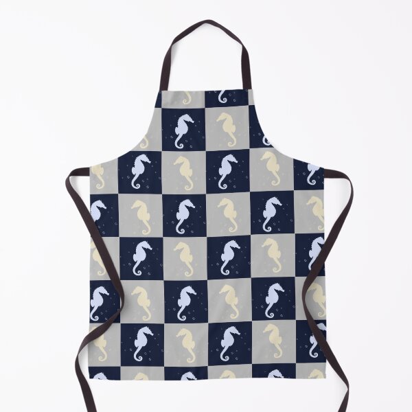 Item preview, Seahorse check pattern  designed and sold by TipTopTapo.