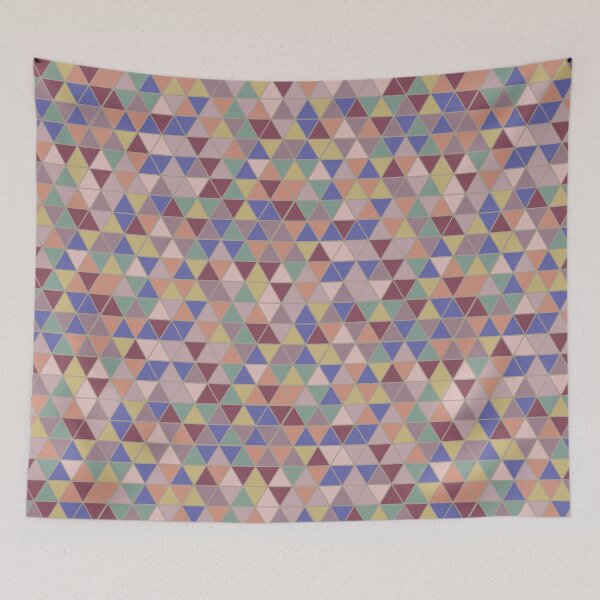 Item preview, Colourful triangles 3 - geometrical pattern designed and sold by Julia Rudens.