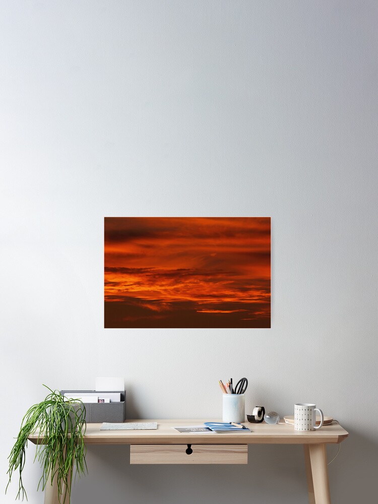 Thumbnail 2 of 3, Poster, Sunset clouds designed and sold by KaneSlater.