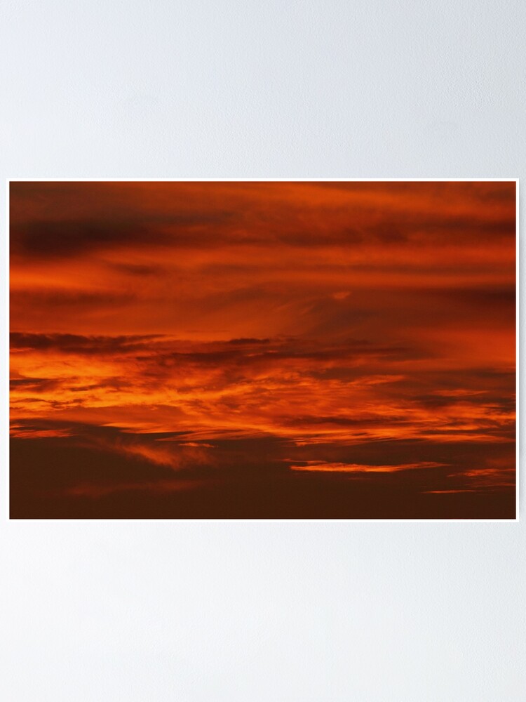 Thumbnail 1 of 3, Poster, Sunset clouds designed and sold by KaneSlater.