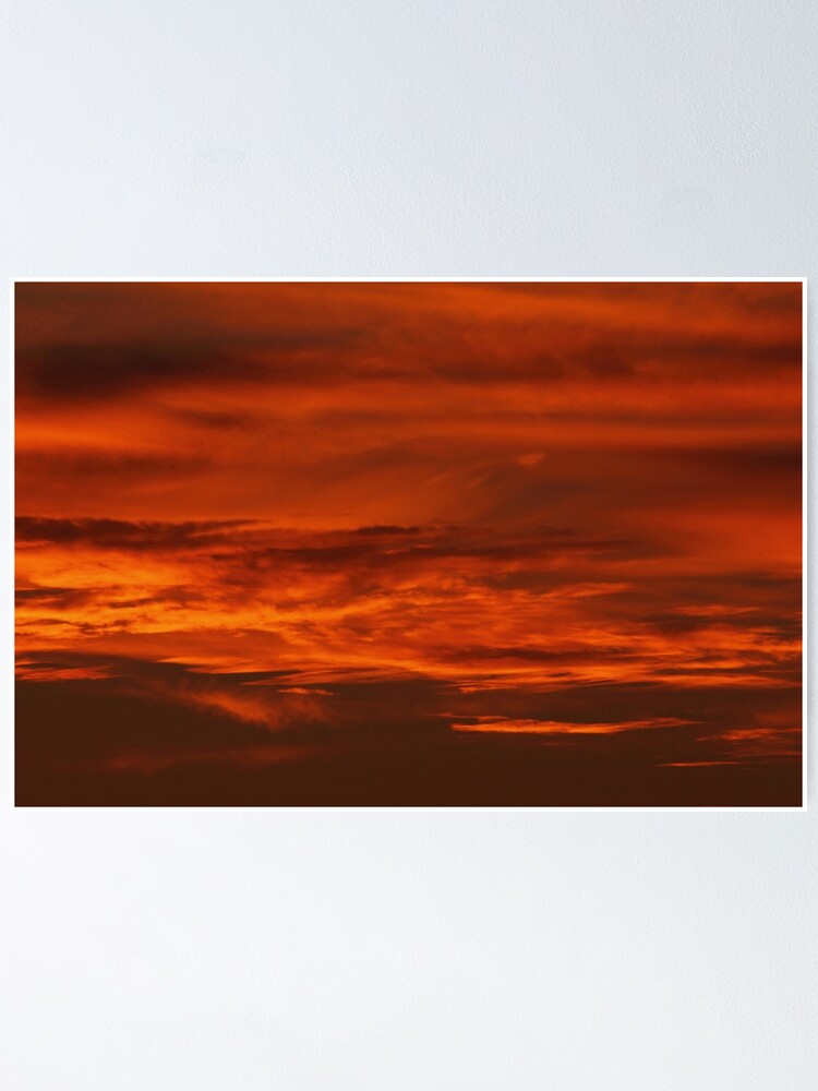 Thumbnail 1 of 3, Poster, Sunset clouds    designed and sold by KaneSlater.