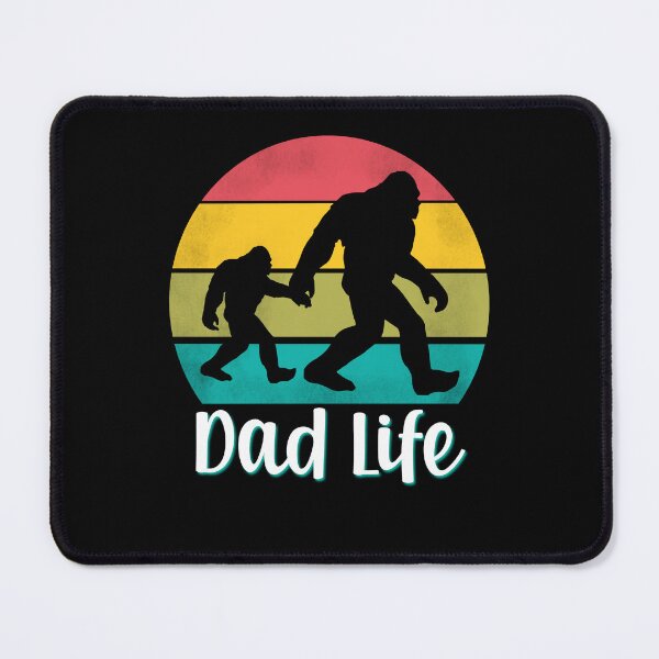 Item preview, Dad Father Daddy Retro Bigfoot Sasquatch Sunset Matching Fun designed and sold by FlorenciaBliss.