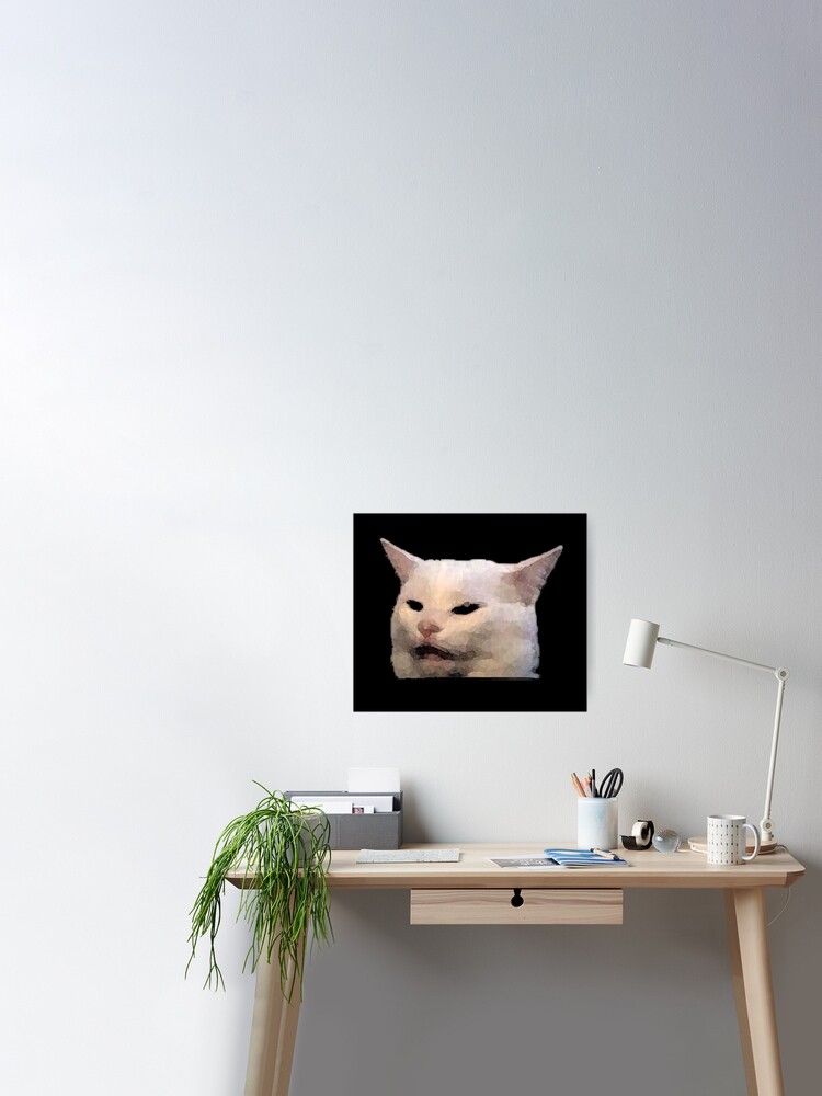 Angry Cat Meme Watercolor Poster for Sale by MagicalMystery6