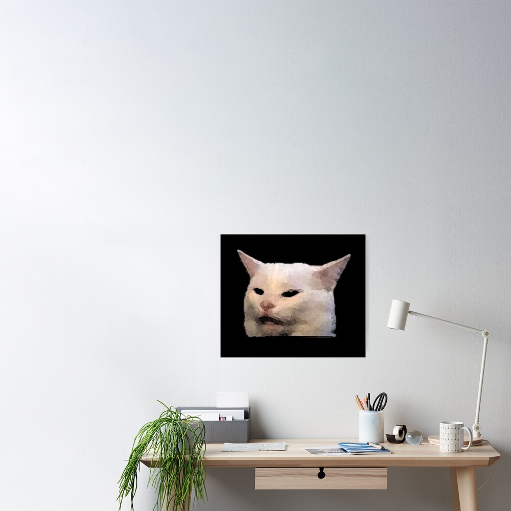 Angry Cat Meme Watercolor Poster for Sale by MagicalMystery6