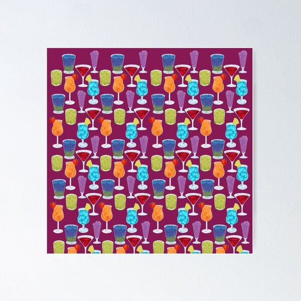 Item preview, Sparkly Drink Pattern  designed and sold by Xiwen  Chen.