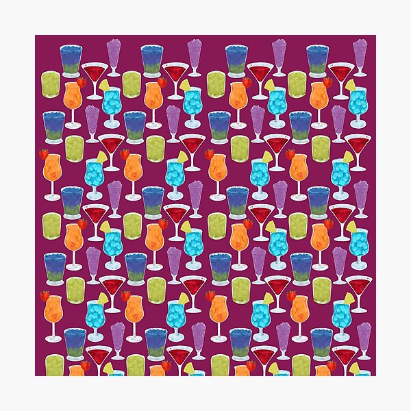Item preview, Sparkly Drink Pattern  designed and sold by Xiwen  Chen.