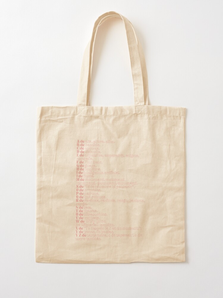 Rosalia - abcdefg - motomami Tote Bag by MomosDrawing