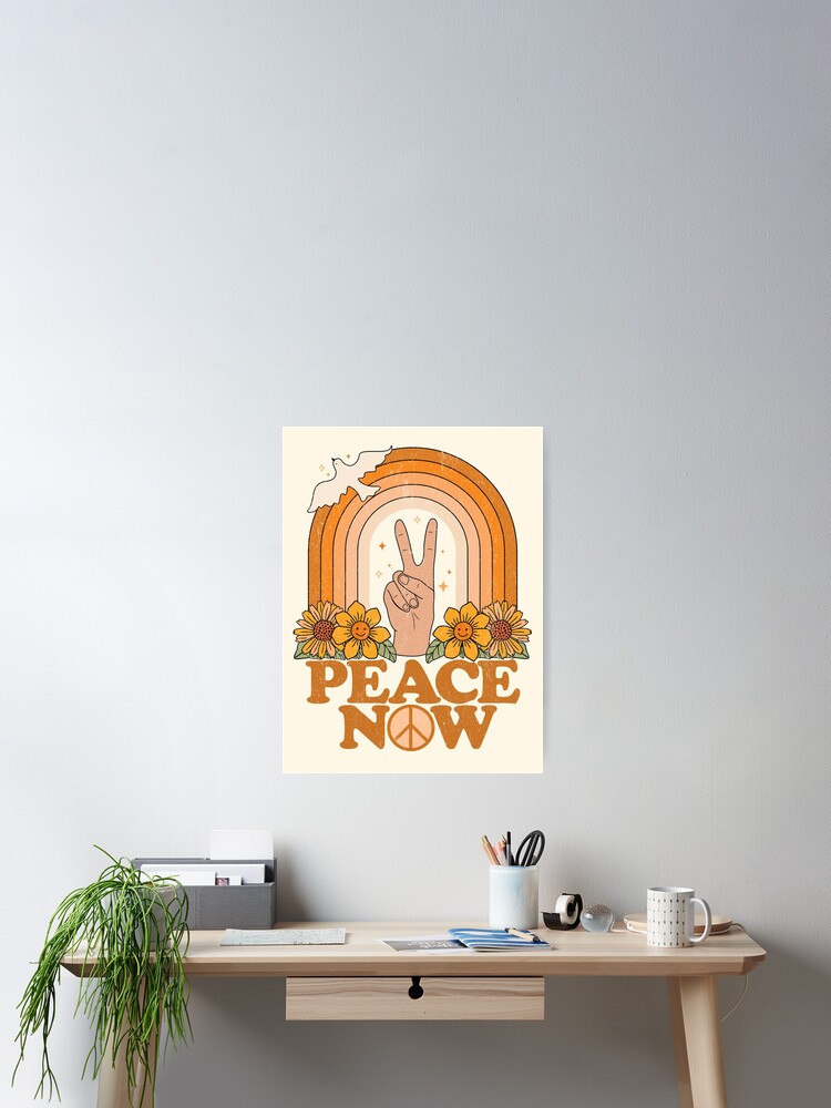 Smiley Peace Poster Painting canvas hotsell 16*24 inch