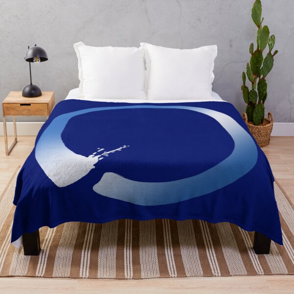 Item preview, Enso Zen Circle Universe Blue Ice designed and sold by crimsonbamboo.
