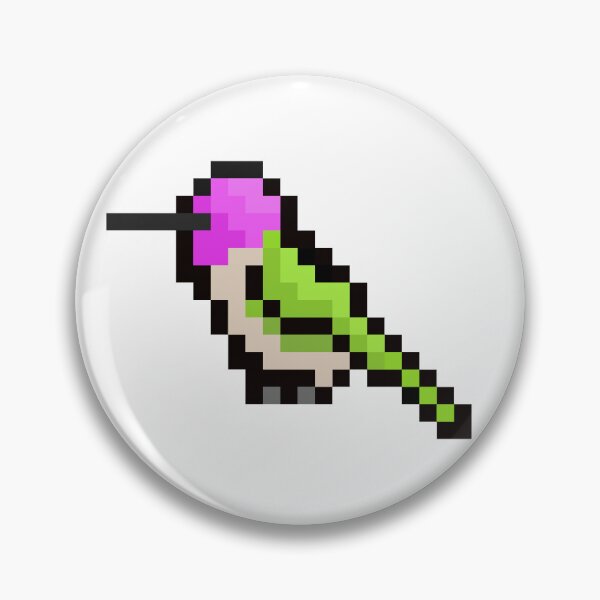 Item preview, Anna's Hummingbird Pixel Art designed and sold by holfinak.
