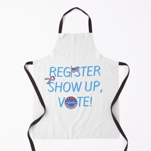 Item preview, register show up vote blue letters classic shirt | register show up vote blue letters sticker designed and sold by sugarcube1999.