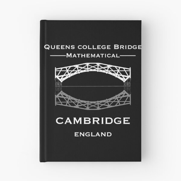 Item preview, Cambridge Queens College Mathematical bridge in White Ink with Black background  designed and sold by Elizabeth-Banks.