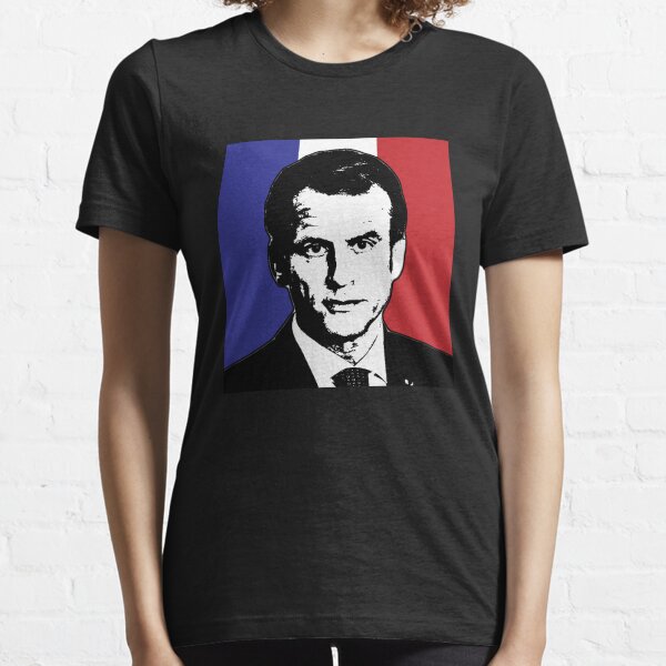 Président Macron 2022 Drapeau Français T-shirt essentiel