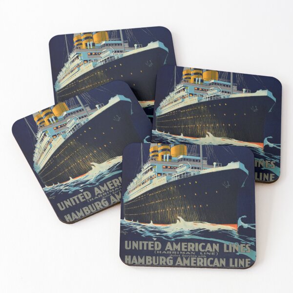 Item preview, OCEAN LINER EUROPE AMERICA designed and sold by Madjack Tees Kiwi SuperStore.