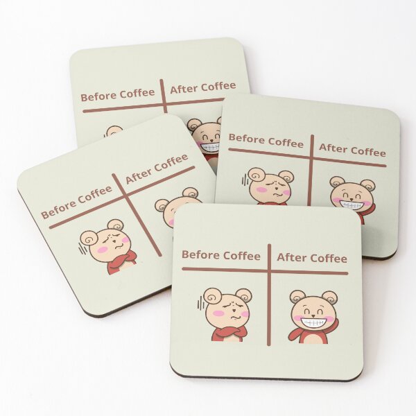 Item preview, Coffee Memes - Before Coffee, After Coffee designed and sold by EverythingMaria.