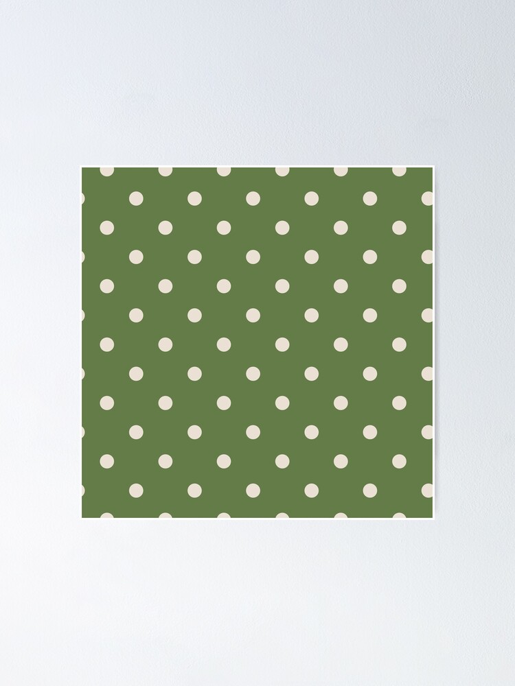 "Seamless White Dots On Green Background" Poster for Sale by SidhuKeet1