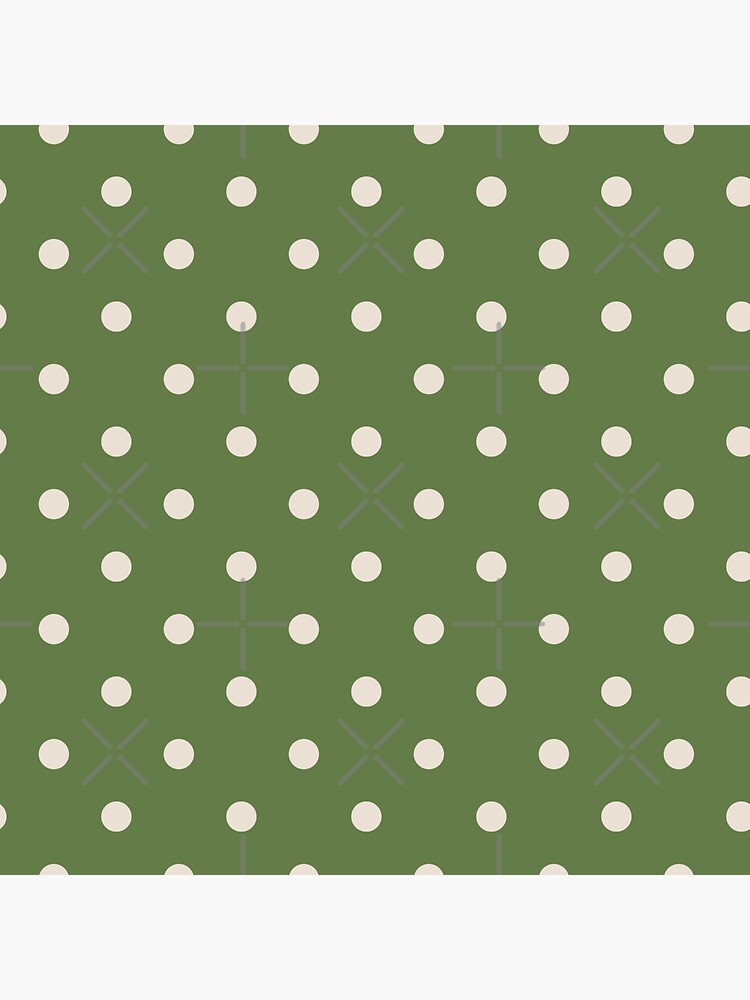 "Seamless White Dots On Green Background" Sticker by SidhuKeet1 Redbubble