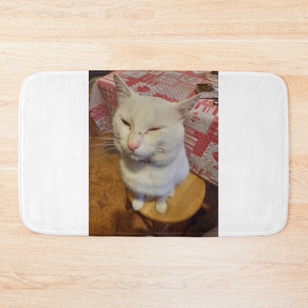 Item preview, white cat designed and sold by barbich.