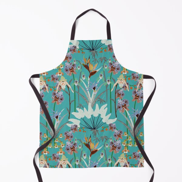 Item preview, Beautiful Orchid, Bird of Paradise Design, Aqua Background designed and sold by Jaydee001.