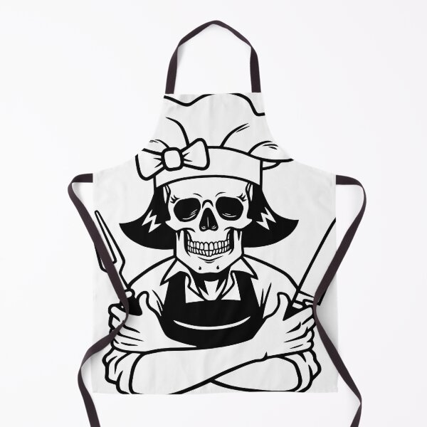 Item preview, Skeleton female cook designed and sold by 4You4U.