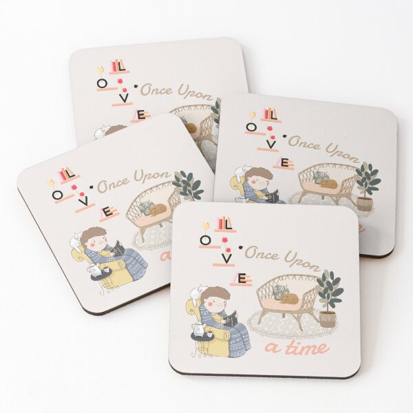 Item preview, Once Upon A Time - Books On Shelves Love Sign Woman With Her Cats designed and sold by universegrace.