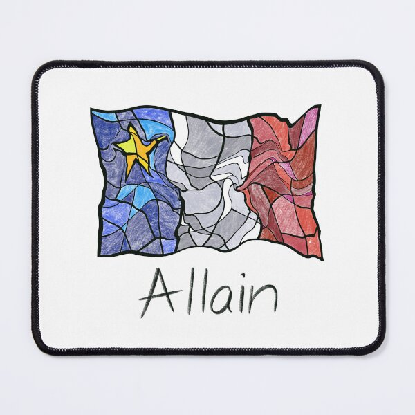 Item preview, Acadian Flag pastel liquid mosaic Allain  - Drapeau acadien mosaïque liquide pastel vitrail Allain designed and sold by ColoursOfFrance.