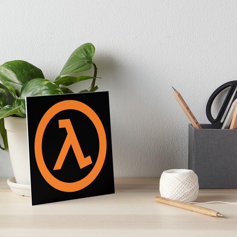 Half Life Lambda Logo Art Board Print By Hansfriedrich6 Redbubble 1746